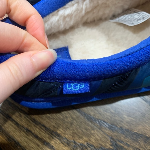 New Ugg Tasman LTA Cali Topo Slippers Ocean Colour Youth Size 4 - Picture 9 of 12